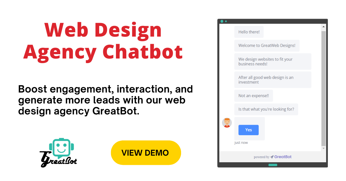 Web Design Agency Chatbot - GreatBot